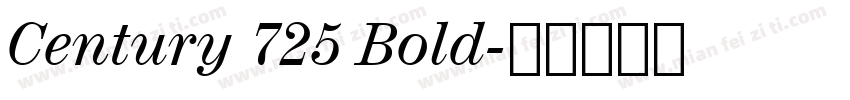 Century 725 Bold字体转换